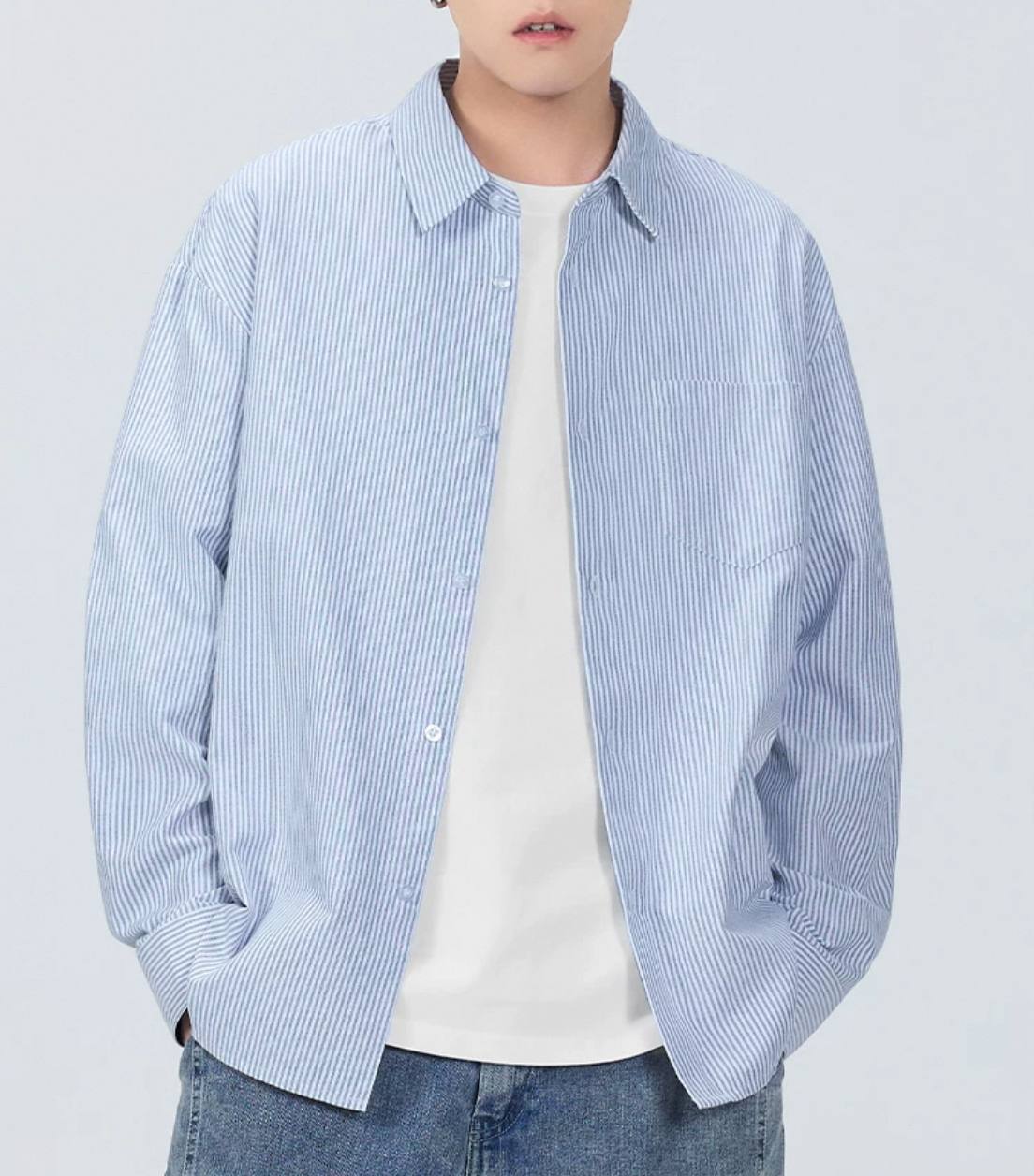 Oxford shirt men's long sleeves