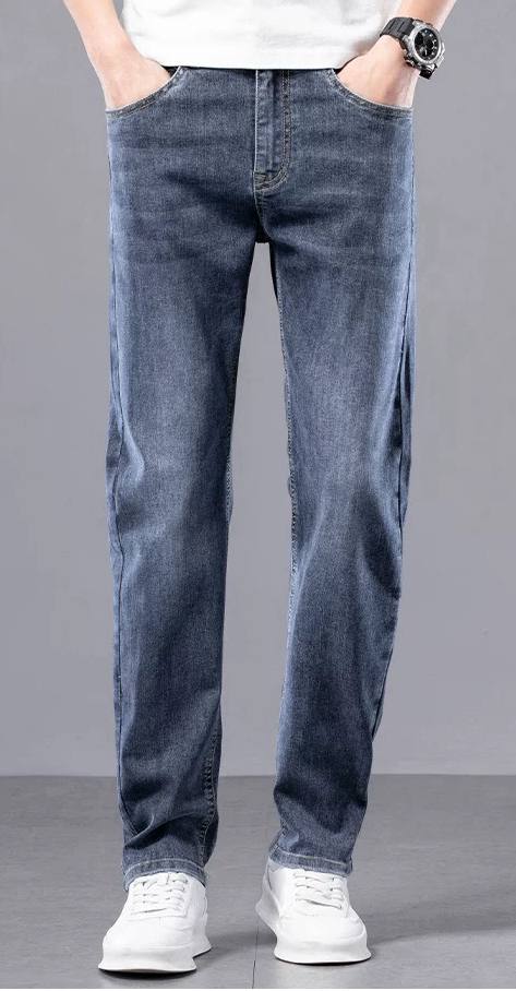 Tencel loose summer jeans for men