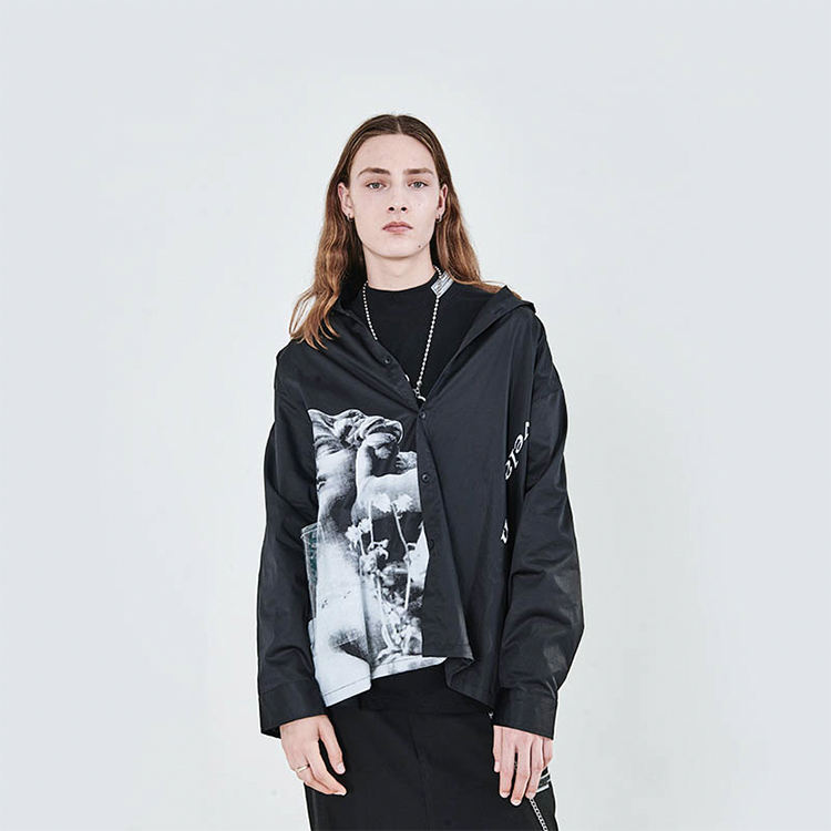 HARSH fashion classical plaster statue digital printing oversized 100 Cotton lon