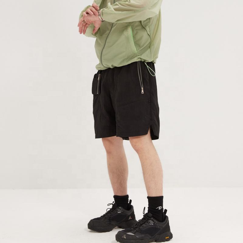 Good quality customized casual streetwear sports gym plus size men shorts with z